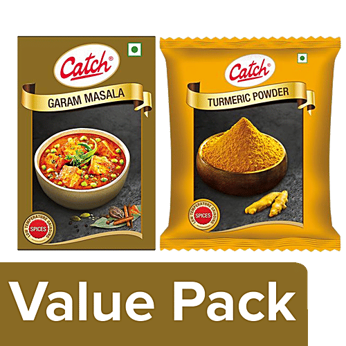 Catch Garam Masala 100 gm + Turmeric Powder 200 g, Combo 2 Items 