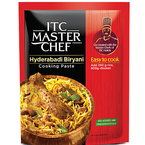ITC Master Chef Hyderabadi Biryani & Butter Chicken Ready to Eat Masala Paste, 80 g, Combo 2 Items 