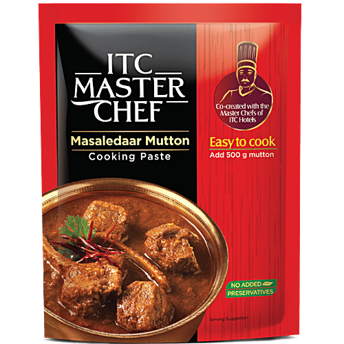 ITC Master Chef Butter Chicken & Masaledaar Mutton Ready to Eat Cooking Masala Paste, 80 g, Combo 2 Items 