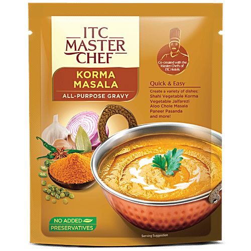 ITC Master Chef Korma Masala & Cashew Onion Ready to Eat All Purpose Gravy, 200 g, Combo 2 Items 