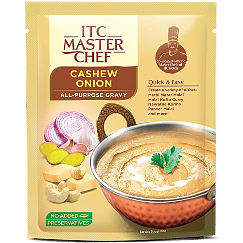 ITC Master Chef Korma Masala & Cashew Onion Ready to Eat All Purpose Gravy, 200 g, Combo 2 Items 