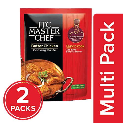 ITC Master Chef Butter Chicken Cooking Masala Paste, 2x80 g Multipack 