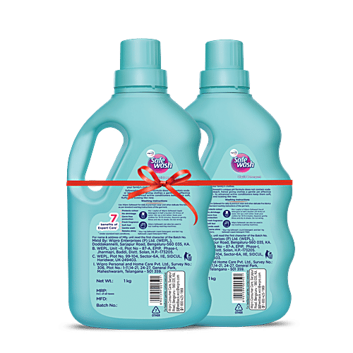 Safewash Liquid Detergent (Get 1 kg Free), 2 x 1 kg Multipack 