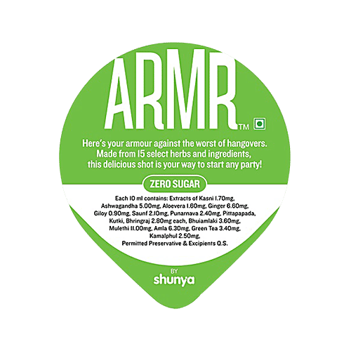 ARMR 100 Anti Hangover Drink Lemon (Pack of 3), 6x180 ml Multipack