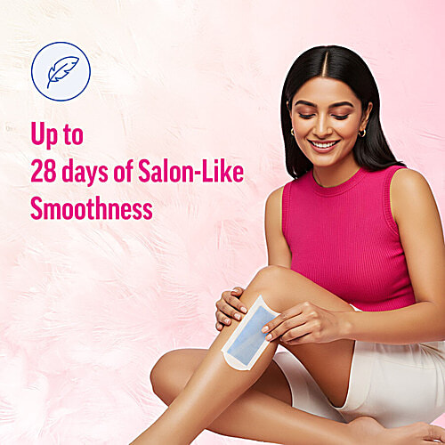 Veet Professional Waxing Strips Kit for Sensitive Skin, 20 Strips Pack of 2 Gel Wax Hair Removal for Women Up to 28 Days of Smoothness No Wax Heater or Wax Beans Required, 20 pc Pack of 2