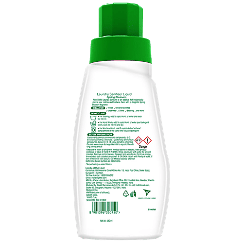 Dettol Lime Fresh 500 ml + Laundry San- Spring Blossom 480 ml, Combo 2 Items 