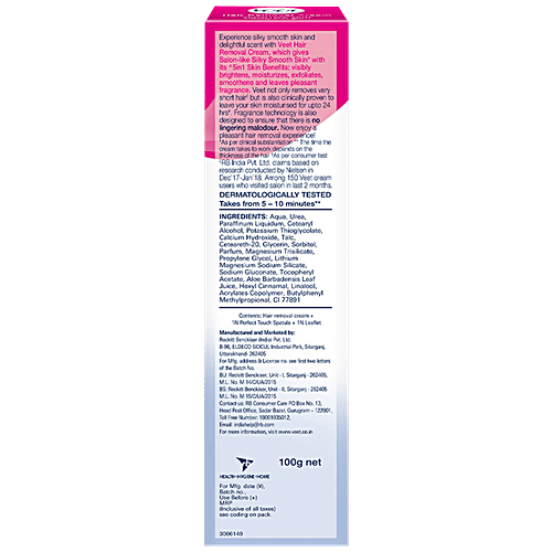 bb Combo Veet Hair Removal Cream-Sensitive Skin 100 g + Dettol Original Wipes 40 pcs, Combo 2 Items