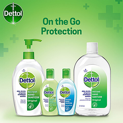 Dettol Original Germ Protection Alcohol Based Hand Sanitizer Refill, 2x500 ml Multipack