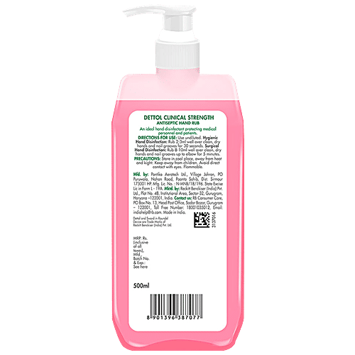 Dettol Clinical Strength Antiseptic Hand Sanitizer, 2x500 ml Multipack 