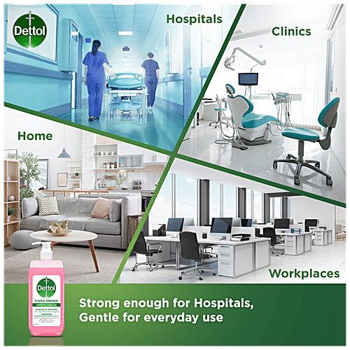Dettol Clinical Strength Antiseptic Hand Sanitizer, 2x500 ml Multipack 