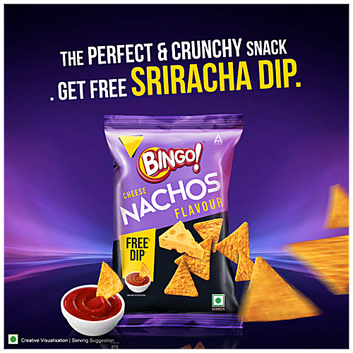 Bingo! Cheese Nachos Flavour, 2 x 80 g (Multipack)