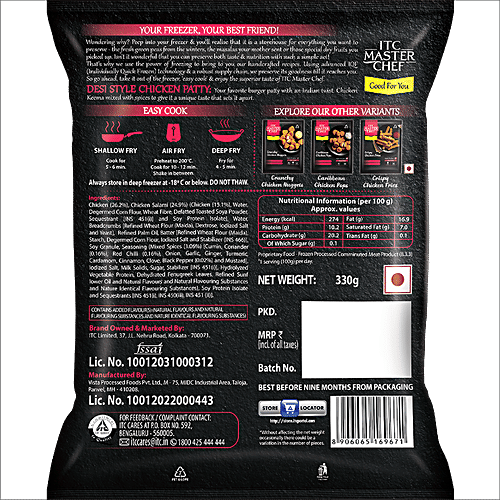 ITC Master Chef Burger Party, Combo 3 Items 