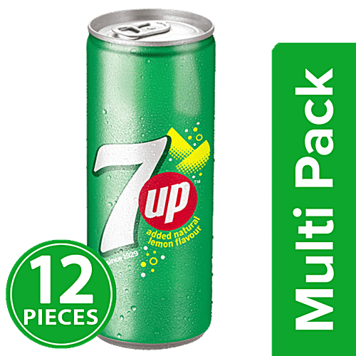 7 Up Soft Drink - Lemon, 12x250 ml Multipack 