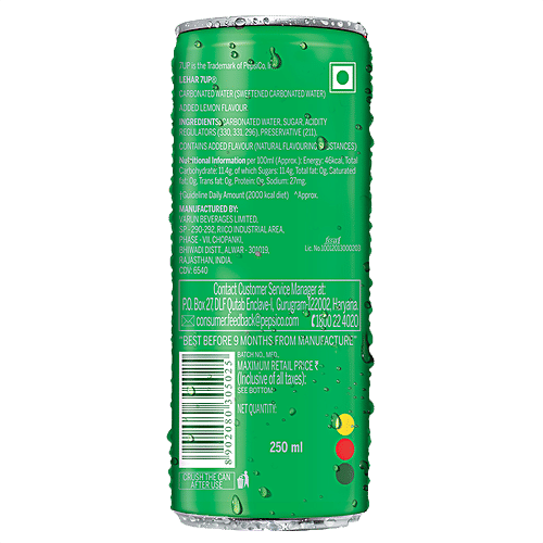 7UP Soft Drink - Lemon, 24x250 ml Multipack