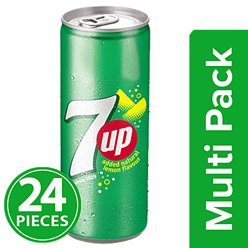 7UP Soft Drink - Lemon, 24x250 ml Multipack