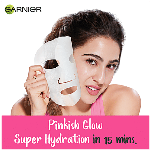 Garnier Skin Naturals - Sakura White, Face Serum Sheet Mask, Pink, 3x32 g Multipack