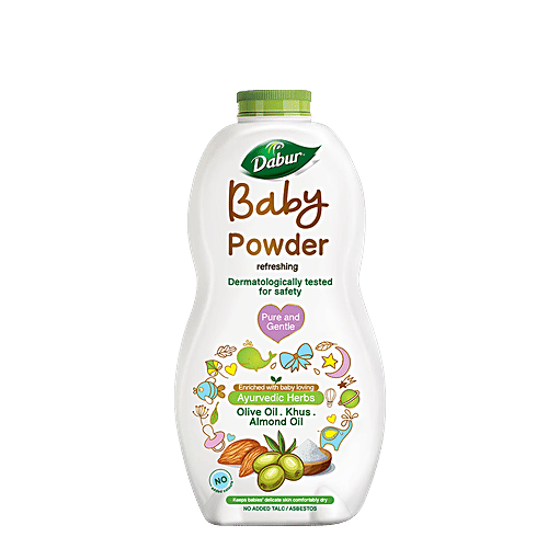 Dabur Baby Powder -  No added Talc & Asbestos, 2x300 g Multipack 