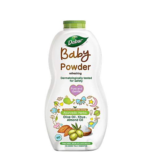 Dabur Baby Powder - No added Talc & Asbestos, 3x150 g Multipack 