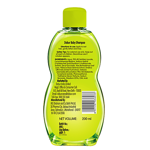 Buy Dabur Baby Wash 200 ml + Baby Shampoo 200 ml(No Harmful Chemicals