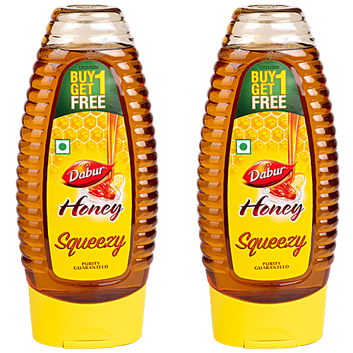 Dabur Honey-100% Pure, 400 g (Buy 1 Get 1 Free) + Vedic Suraksha Green Tea,25 Tea Bags, Combo 2 Items 