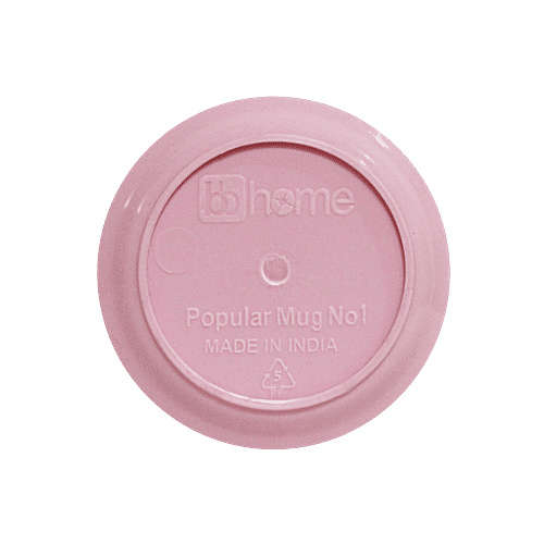 BB Home Popular Plastic Bathing Mug - Pink, 2 x 1 L Multipack 