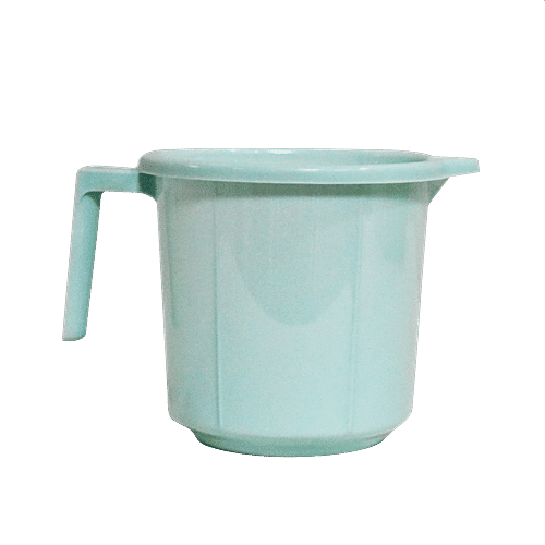 BB Home Popular Plastic Bathing Mug - Blue, 2 x 1.5 L Multipack 