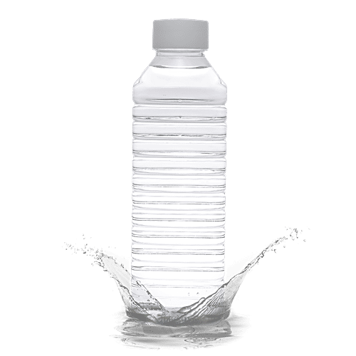 BB Home Leo Plastic Pet Water Bottle - White Wide Mouth, 3 x 1 L Multipack 