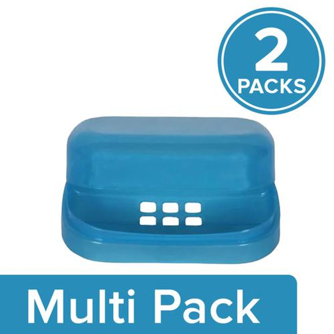 Laplast Soap Case - Translucent Blue, 2 x 1 pc Multipack