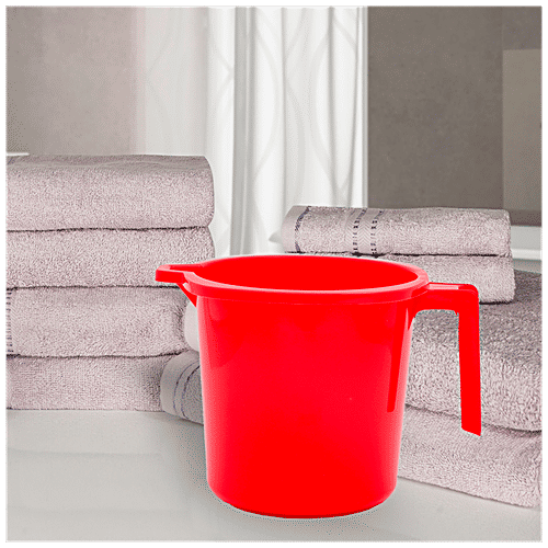 Buy BB Home Premium Plastic Bathing Mug Red Online at Best Price of