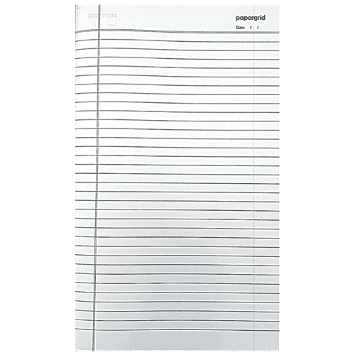 Papergrid Long Notebook - Single Line, 72 Pages, Soft Cover, 3 x 1 pc Multipack