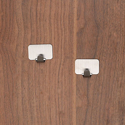 BB Home Steel Hook/Hanger Self Adhesive/Stickable - BH 065, 2 x 2 pcs Multipack 