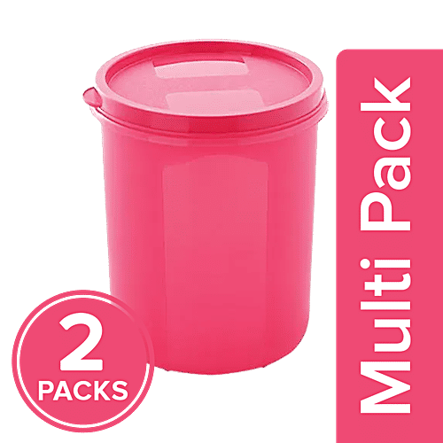 Buy Mastercook Premium Round Plastic Container With Lid Pink Online