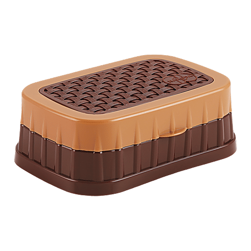 Nakoda Dove Plastic Soap Case - Assorted Colour, 2 x 1 pc Multipack 