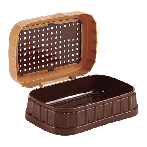 Nakoda Dove Plastic Soap Case - Assorted Colour, 2 x 1 pc Multipack 