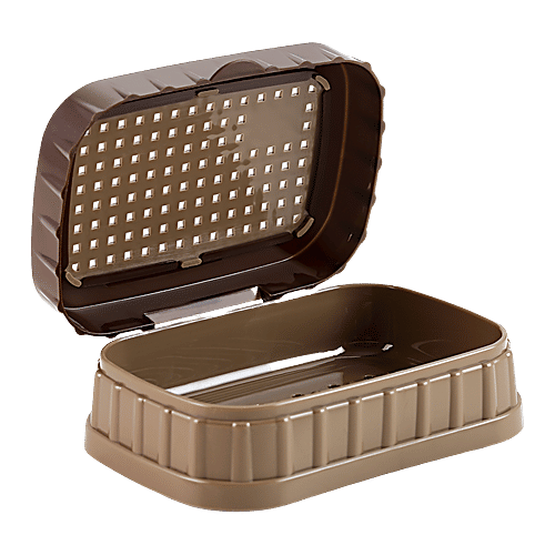 Nakoda Dove Plastic Soap Case - Assorted Colour, 2 x 1 pc Multipack 