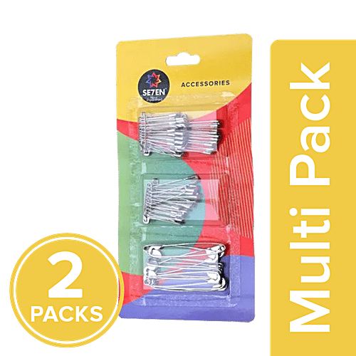 B Vishal Safety Pin, 2 x 1 pc Multipack 