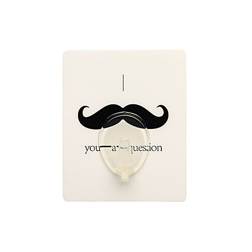 BB Home Plastic Hook/Hanger Card - Self Adhesive/Stickable, BH 047, 2 x 1 pcs Multipack 