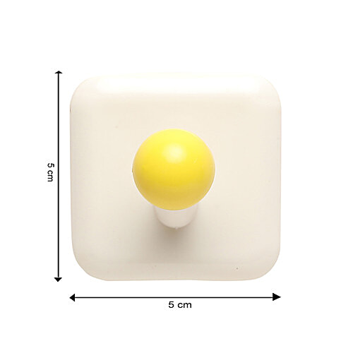 BB Home Plastic Hook/Hanger Self Adhesive/Stickable - BH 060, 2 x 2 pcs Multipack 