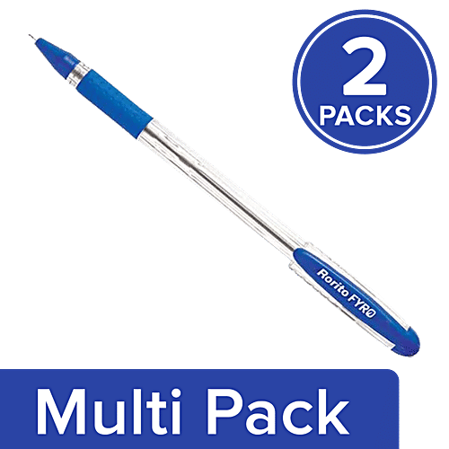Rorito Ball Pen - Fyro, Blue, 2 x 5 pcs Multipack