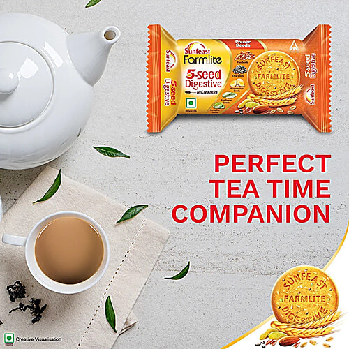 Sunfeast Farmlite 5 Seed Digestive Biscuit, 3x100 g Multipack
