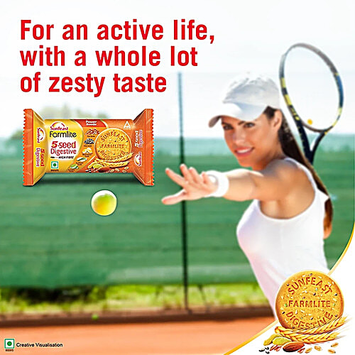 Sunfeast Farmlite 5 Seed Digestive Biscuit, 3x100 g Multipack