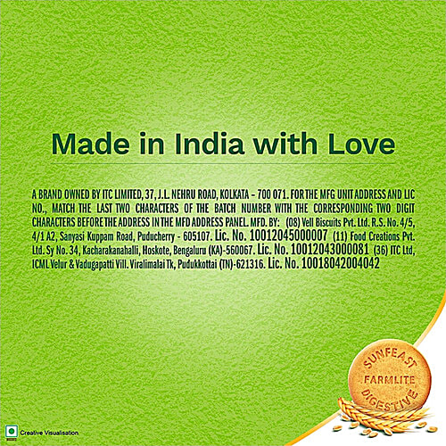 Sunfeast Farmlite Veda Digestive Biscuit, 3x100 g Multipack 