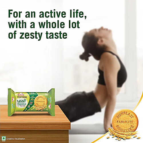Sunfeast Farmlite Veda Digestive Biscuit, 3x100 g Multipack 