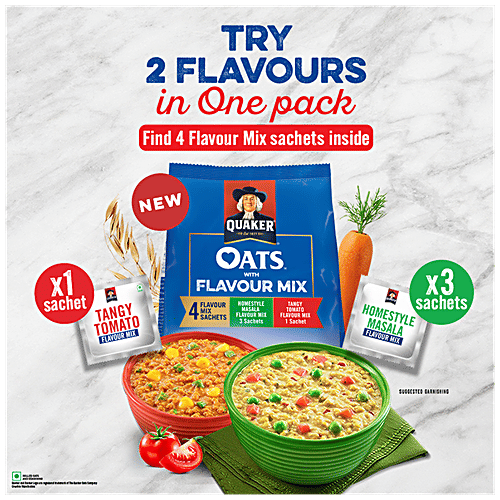 Quaker Oats With Flavour Mix, 2x200 g Multipack