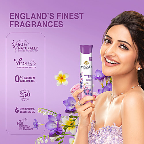 Yardley London Morning Dew Deodorant - For Women, 4x150 ml (MultiPack) 