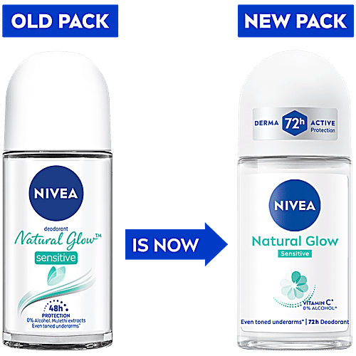 Nivea Deodorant Whitening Sensitive Roll On, 2x50 ml (MultiPack) 