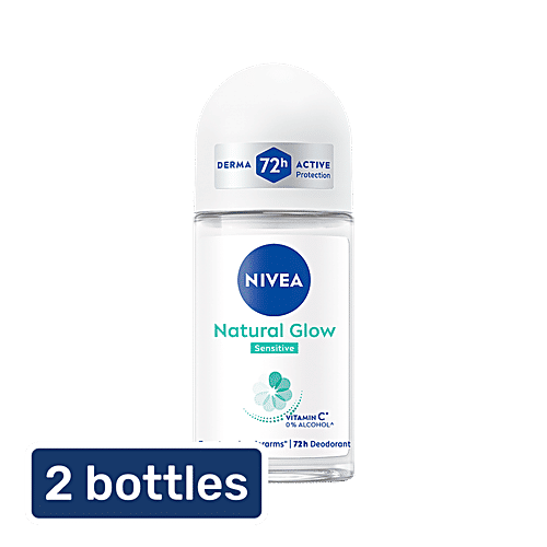 Nivea Deodorant Whitening Sensitive Roll On, 2x50 ml (MultiPack) 