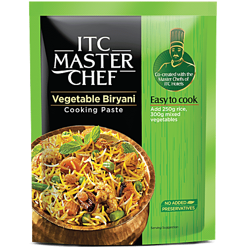 ITC Master Chef Vegetable Biryani & Paneer Makhani Ready to Eat Cooking Masala Paste Combo, 80 g, Combo 2 Items 