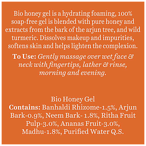 BIOTIQUE Face Wash - Bio Honey, Gel Refreshing, for All Skin Types, 2x150 ml (Multipack) 