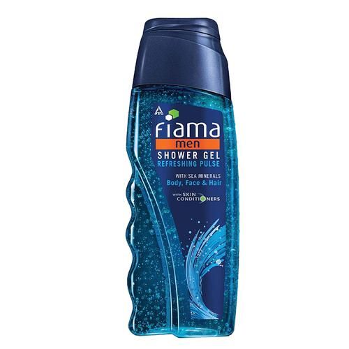 Fiama Shower Gel - Refreshing Pulse For Men With Sea Minerals, 2x250 ml (Multipack) 